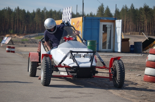 montando en el buggie